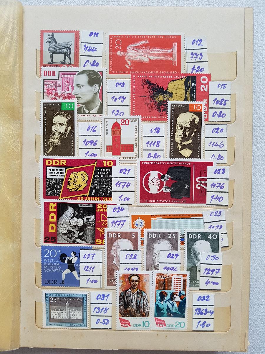 Zásobník so známkami NDR - Známky Nemecko