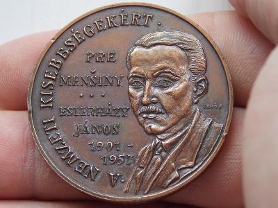 Maďarsko medaila Eszterházy János Pre menšiny