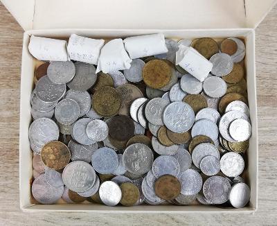 MINCE - krabička mincí z pozůstalosti - asi 1 kg