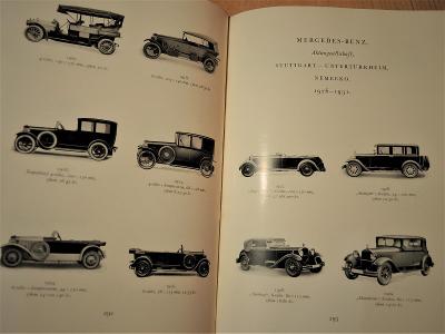 DĚJINY AUTOMOBILU A MOTOREK - stará kniha, KATALOG VOZŮ, 500 obrázků..