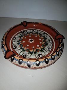 Popelník z bulharské keramiky průměr 13 cm