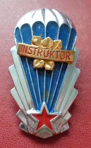 Československý výsadkový odznak "INSTRUKTOR"  medaile padák