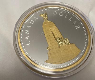 Pamětní stříbrná mince Válečný památník (Kanada)