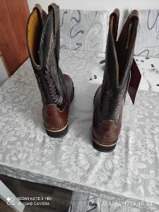 Nové kožené pánské boty (koně).Velikost 42
