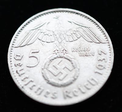 Německo - 5 reichsmark 1937 D