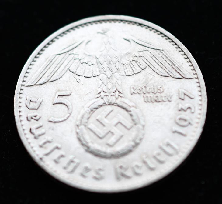 Německo - 5 reichsmark 1937 D - Numismatika