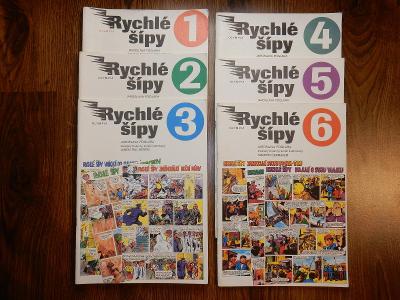 Časopis komiks RYCHLÉ ŠÍPY 1990 - 1991 FOGLAR 6 dílů