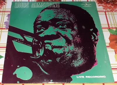 LP - Louis Armstrong - Live Recording (Muza 1974) Luxusní stav!