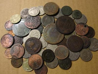 46 ks mincí Rakúsko-Uhorska od r. cca 1760