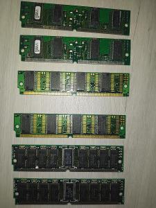 SIMM 72pin pamet RAM 486 6ks (3 páry)