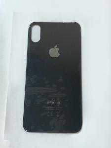 iPhone X Zadní sklo Černá zvětšený otvor na kameru (EU)