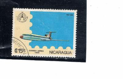 NIKARAGUA - 1986 - Mi 2701  -  O  -  letadlo 