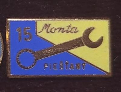 P168 Odznak družstva - Monta Piešťany  -  1ks