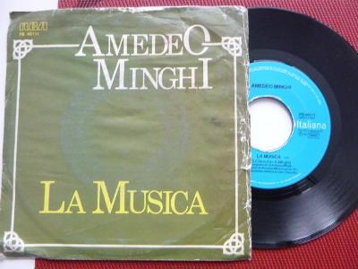 Orig. RARITA SP AMADEO MINGHI La Musica + Vento Disperato RCA Italiana