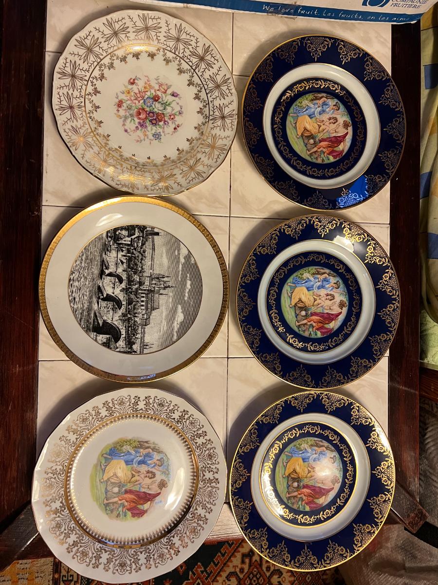Porcelánové talíře  - Starožitnosti a umenie