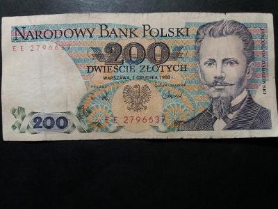 200 ZLOTYCH - POLSKO 1988