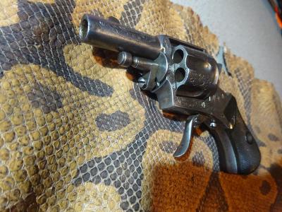 SA/DA revolver British Bull Dog, KRÁSNĚ ZDOBENÝ- ráže 320 CF! FUNKČNÍ!