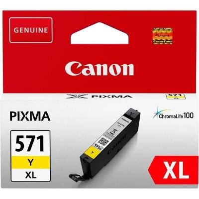 Inkoustová náplň Canon CLI-571XL Y (0334C001) žlutá 