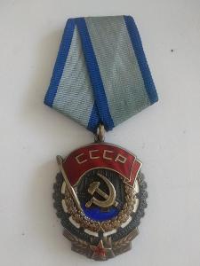 SSSR Rusko Řád rudého praporů práce, stříbro 