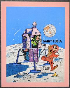 Disney Saint Lucia dětské, kosmos, 1ks aršík