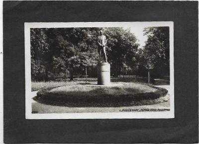 T. G. Masaryk, pomník, Poděbrady, Foto ca 1930