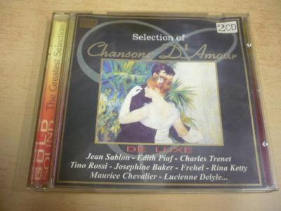 2 CD-SET: SELECTION OF CHANSONS D'AMOUR Piaf, Trenet, Chevalier...