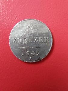 6 kreuzer 1849A