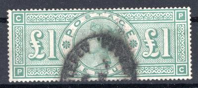Anglie/212 SG ; Michel 99 - 1 libra zelená ; Anglie 1891 - v/19.103341