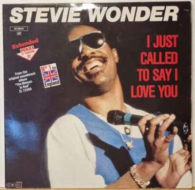 Stevie Wonder - I Just Called To Say I Love You, 1984 EX