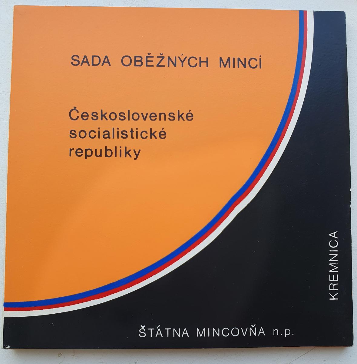 🔥 Sada oběžných mincí Československa 1988 - orig. balení a UNC ! - Numismatika