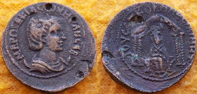 OTACILIA SEVERA, ( 244-249 ), MESOPOTAMIA, NISIBIS, AE 25