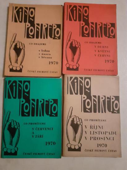 Kino Ponrepo 1970 - Český filmový ústav (4 sešity) - Knihy a časopisy