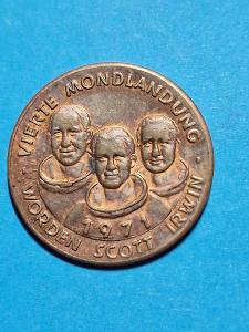 Pamětní mince 1971 Apollo 15 (L0155) 