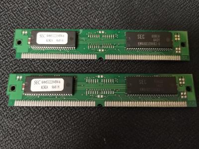 Staré paměti RAM SIMM 72pin EDO 60ns 32MB (2x16MB do páru) funkční