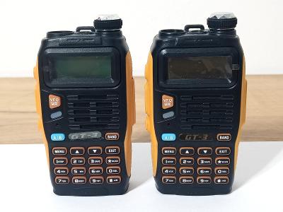 Vysílačka Baofeng Gt-3tp,8W dvoucestné mobilní dvoupásmové rádio 2kusy