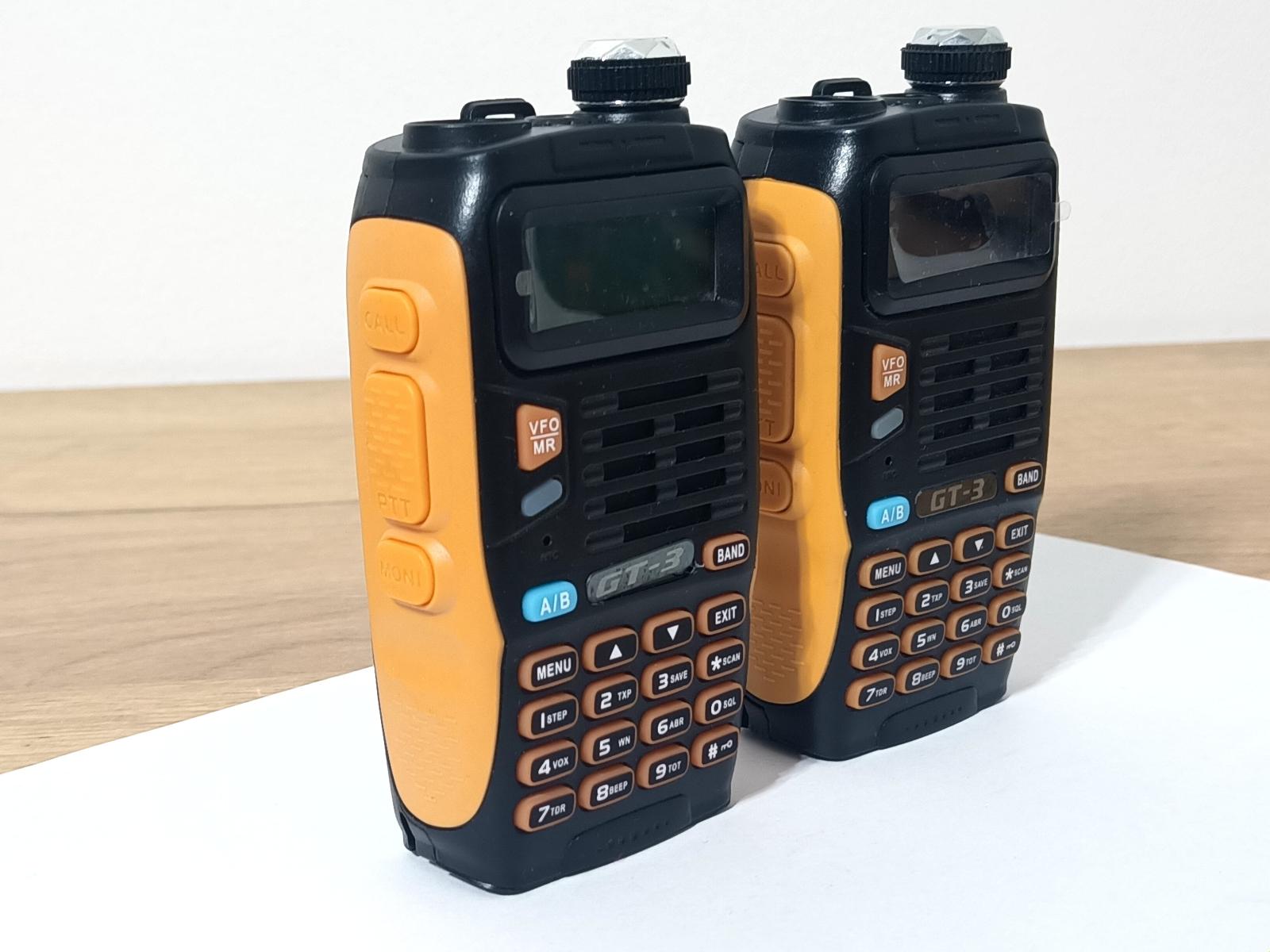 Vysílačka Baofeng Gt-3tp,8W dvoucestné mobilní dvoupásmové rádio 2kusy - undefined