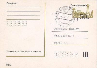 vlaková pošta - autopošta  Stará Ľubovňa-Poprad 1004 ***