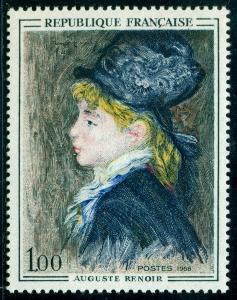 Francie 1968 Umění, Pierre-Auguste Renoir Mi# 1643 1047