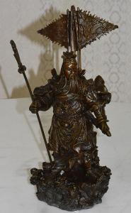 Bronzová socha - Čínský bojovník 