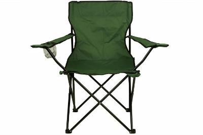 Skládací židle s držákem - zelená 53