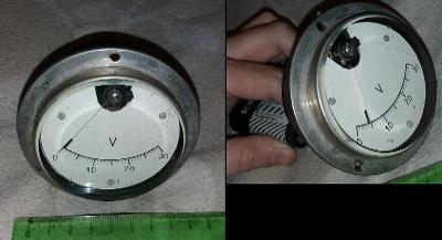 Starožitný měřící přístroj panelový pozdní secese 1.rep ALPACA