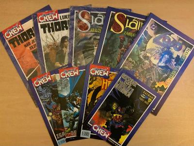 Komiks - 9x edice Modrá crew (Lobo, Slain, Thorgal, Batman a další..)