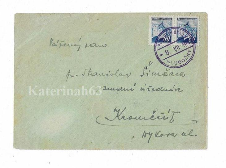 Hlubočky - Poštovní úřad - Provizorium - 1945 ! - Filatelie