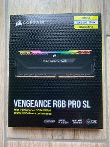 Paměti Corsair Vengeance RGB PRO SL 16GB (2x8GB) DDR4, 3600 MHz