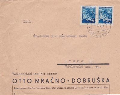 Firemní Dobruška (Rychnov n. K.),vlaková pošta úpž, vylámané D.-Opočno