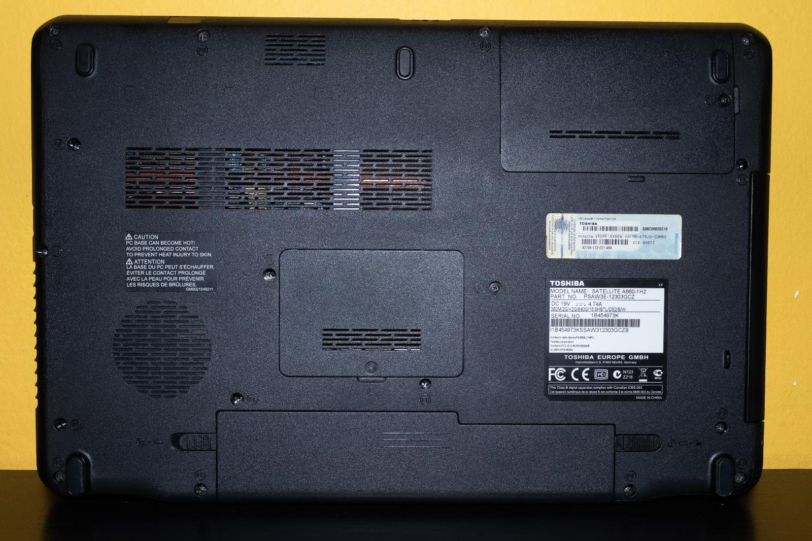 Notebook Toshiba SATELLITE A660-1H2 - Počítače a hry