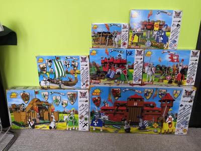 HRADY a RYTÍŘI (kompatib. s LEGO)-cca 2200 kostek - vhodné jako dárek
