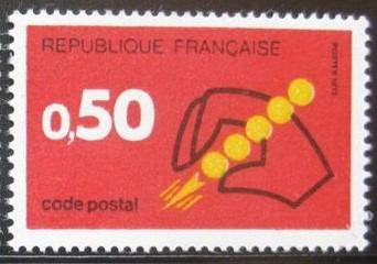 Francúzsko 1972 Uvedenie PSČ Mi# 1796 1059 - Známky