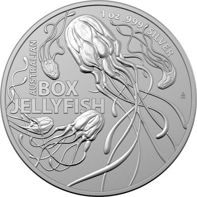 Stříbrná mince Most Dangerous - Box Jellyfish r. 2023 RAM