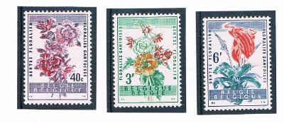 ** Belgie, Michel 1179-1181, Turecko 1834-1836 flora